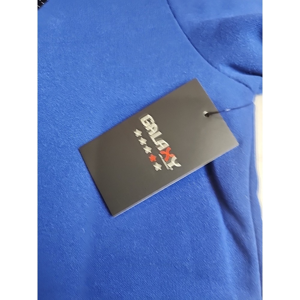 Galaxy by Harvic Men's Blessed Pullover Hoodie Blue Size Large NWT - Picture 5 of 9